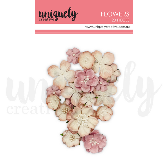 Flowers - Dusty Pink - Roots & Wings (Uniquely Creative)