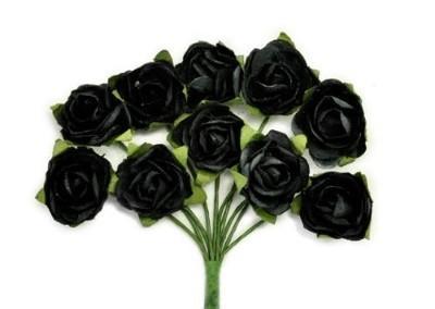 F661 - Kaisercraft Mini Paper Blooms - Black