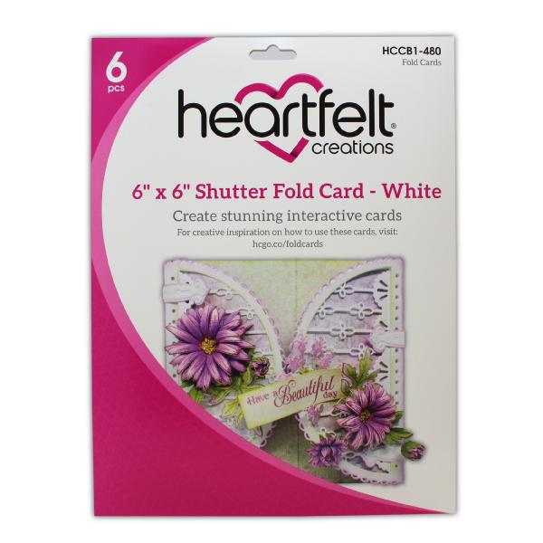 HCCB1-480 - 6" x 6" Shutter Fold Card - White