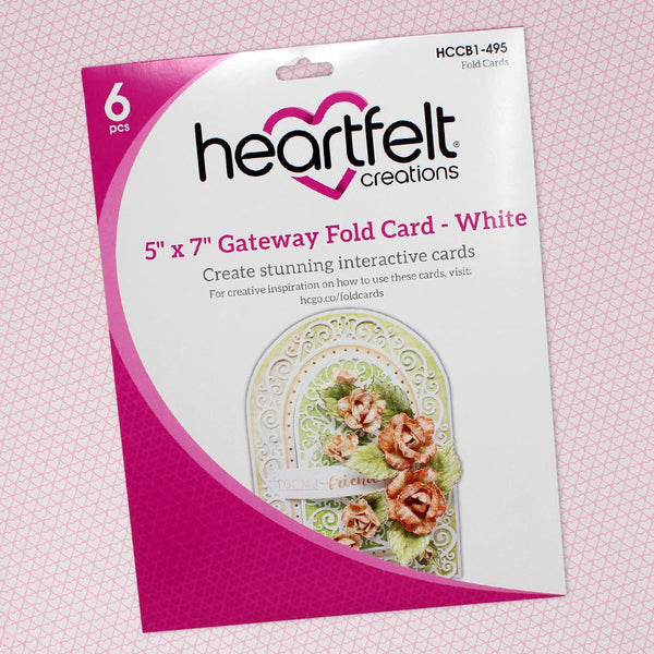 HCCB1-495 5" x 7" Gateway Fold Card - White (Elegant Gateways)