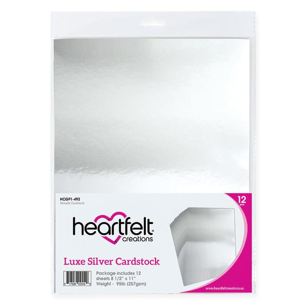 Heartfelt Creations : HCGP1-493 - Luxe Silver Cardstock