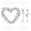 HCPC-31006 : Budding Rose Heart Cling Stamp Set (Friendship Rose)