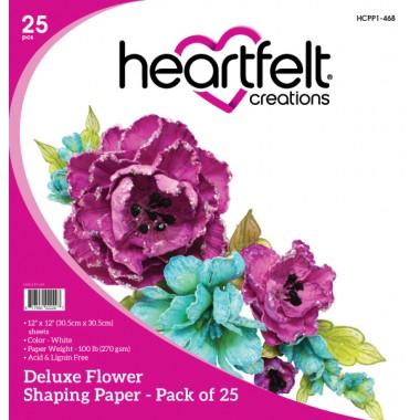 HCPP1-468 - Deluxe Flower Shaping Paper Pack of 25 - White