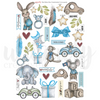 Hey Baby Boy Cardmaker Cut-a-Part Sheet