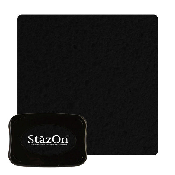 Staz On - Solvent Ink pad - Jet Black