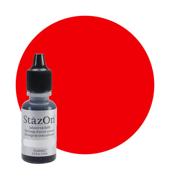 Staz On - Solvent Refill 15ml Blazing Red
