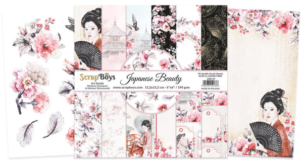 ScrapBoys : JABE-09  6" x 6" Paper Pad (Japanese Beauty)