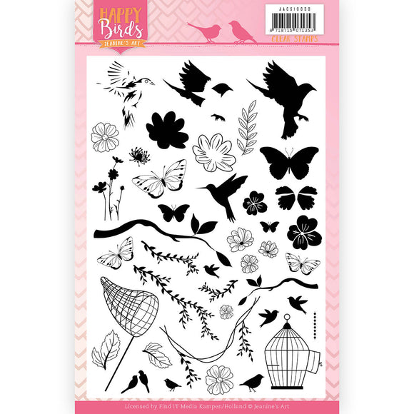Stamps Clear - Jeanine's Art - Happy Birds