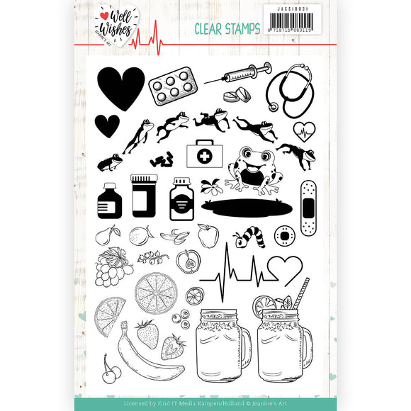 Stamps Clear - Jeanine's Art - Well Wishes