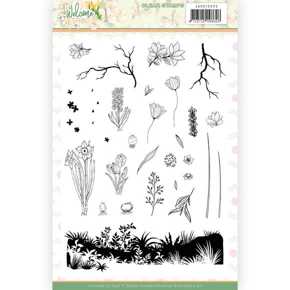 Clear Stamps - Jeanine's Art  Welcome Spring