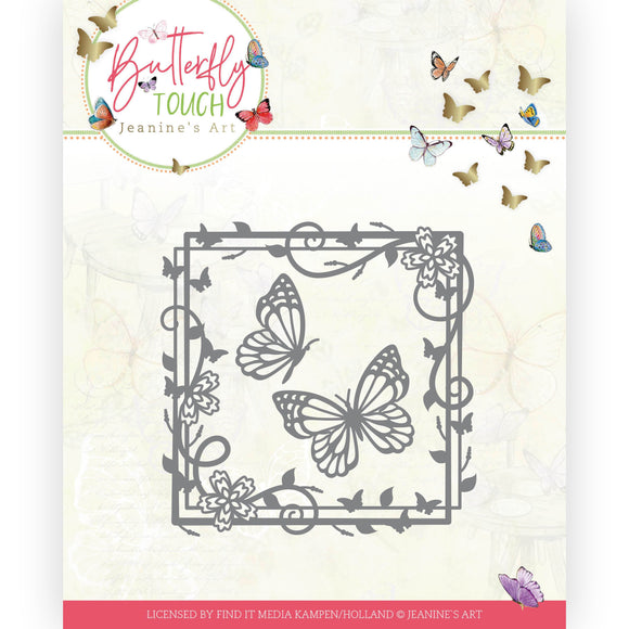 Die- Jeanine's Art - Butterfly Touch - Butterfly Square