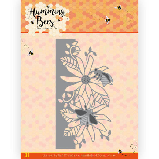 Die- Jeanine's Art - Humming Bees - Flower Border