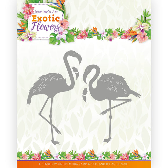Die- Jeanine's Art - Exotic Flowers - Flamingo's