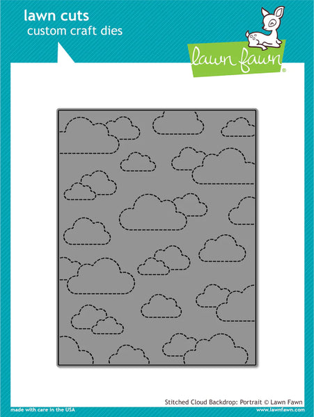 Lawn Fawn Die - Stitched Cloud Backdrop LF1424