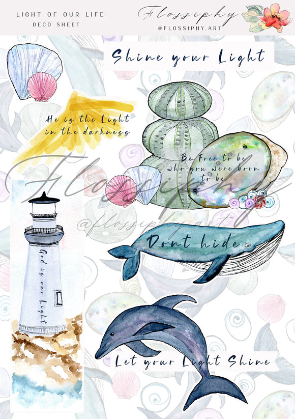 Light of Our Life Deco Sticker Sheets (Flossiphy)