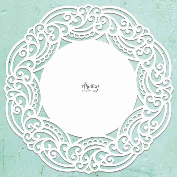 Mintay Chippies - Decor - 12 x 12 Lacey Wreath