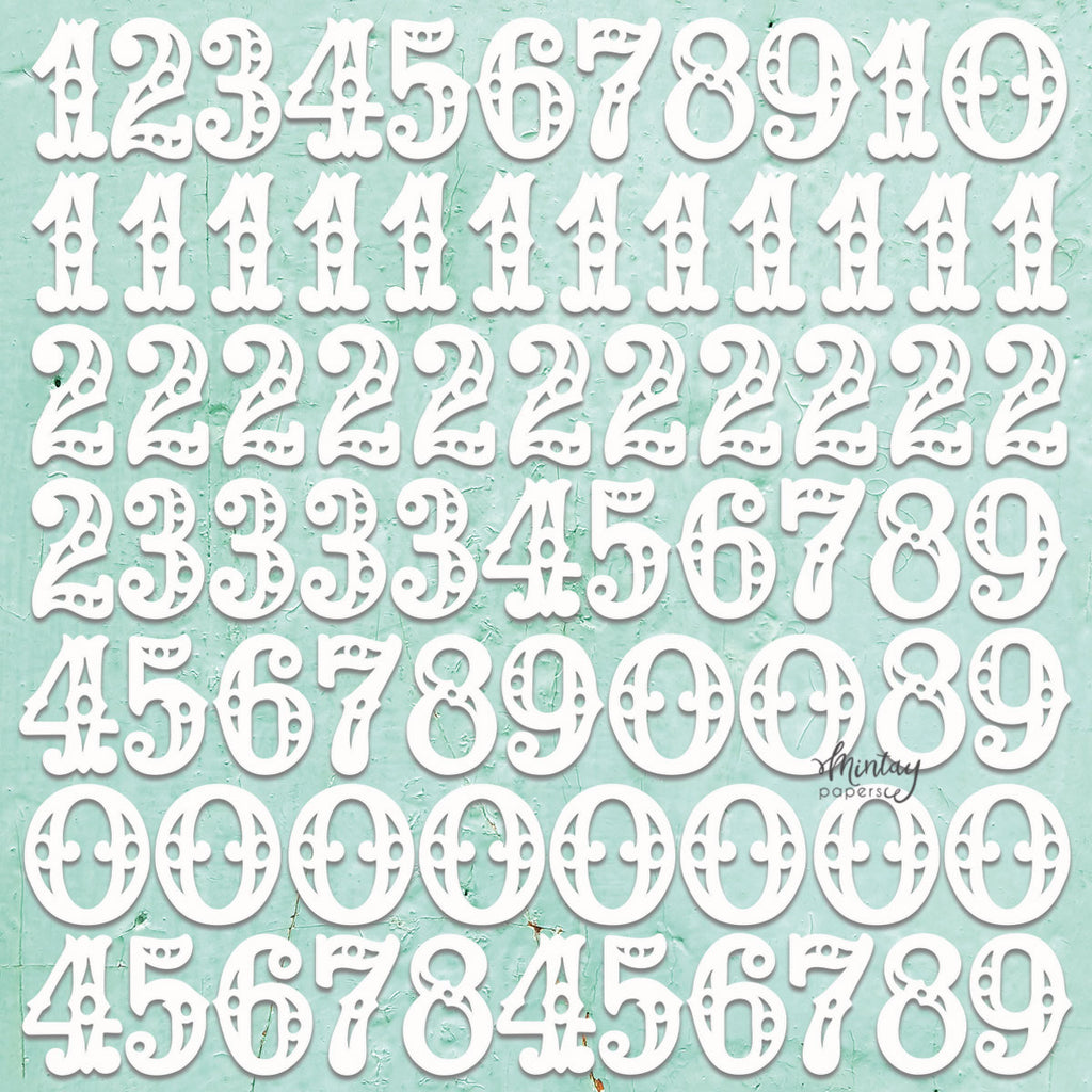 Mintay Chippies - Decor - Numbers Set