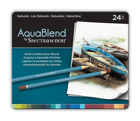 Spectrum Noir AquaBlend Pencils (24PC Tin) - Naturals