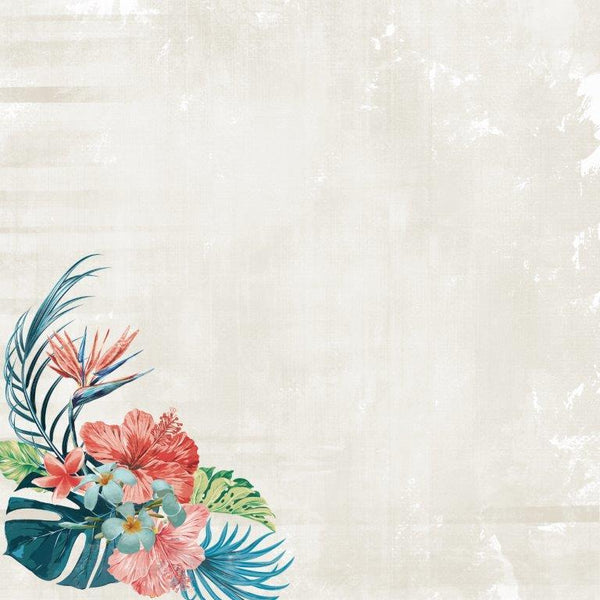 P2696 - Paradise Found 12x12 Scrapbook Paper - By the Sea