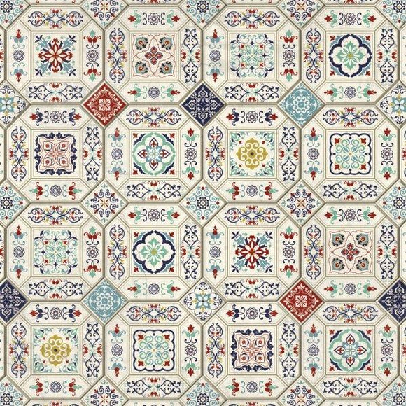 Kaisercraft : P2867 - Grand Bazaar 12x12 Scrapbook Paper - Ceramic Tiles