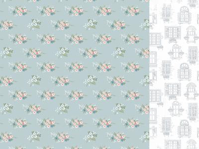 P2940 : Flower Shoppe 12x12 Scrapbook Paper - Conservatory (Kaisercraft)