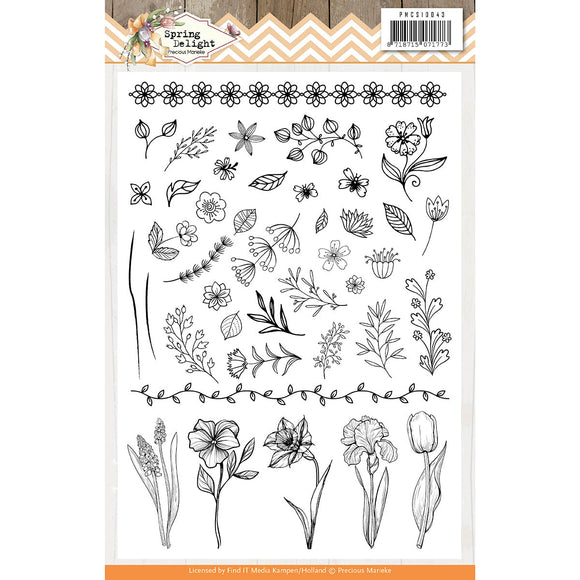 Stamps Clear - Precious Marieke - Spring Delight