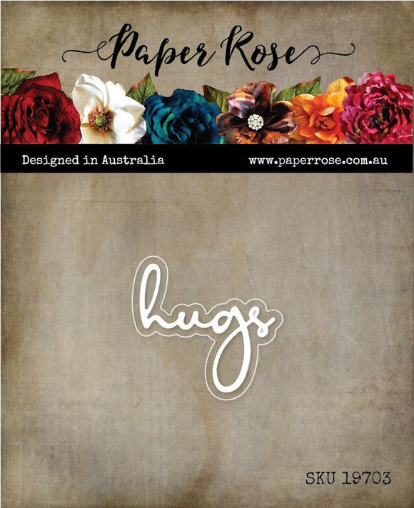 19703 : Hugs Die - Paper Rose