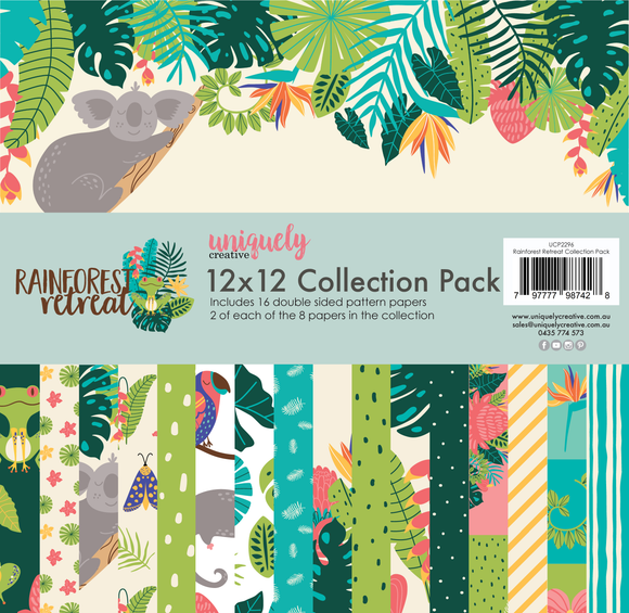 UCP2296 : Rainforest Retreat 12x12 Collection Pack (Uniquely Creative)