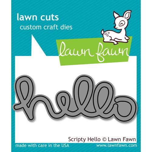 Lawn Fawn LF610 - Scripty hello
