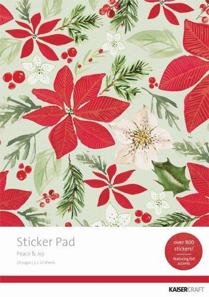 Craftables Sticker Paper SP303 - Peace & Joy Sticker Pad – Craftables