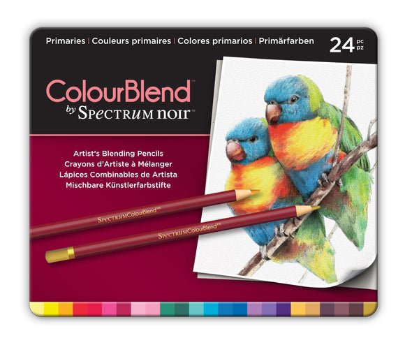 ColourBlend by Spectrum Noir 24pc Pencil Tin - Primaries