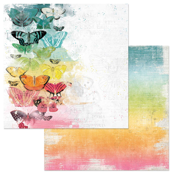 SS-36059 : Spectrum Sherbet - Butterfly Flight 12x12 Scrapbook Paper (49 and Market)