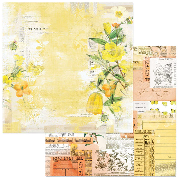 SS-36080 : Spectrum Sherbet - Lemonade 12x12 Scrapbook Paper (49 and Market)