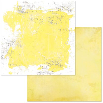 SS-36813: Spectrum Sherbet - Solids - Lemon 12x12 Scrapbook Paper