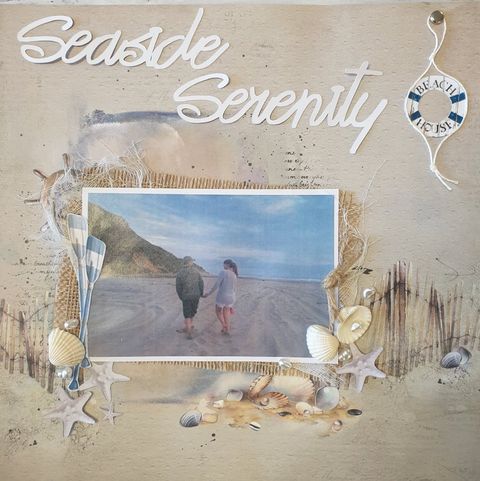 **INSTRUCTIONS ONLY ** for #S733 Seaside Serenity Layout (SBK)*