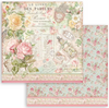 Stamperia 12x12 Scrapbooking Paper - Rose parfum parfumerie SBB909