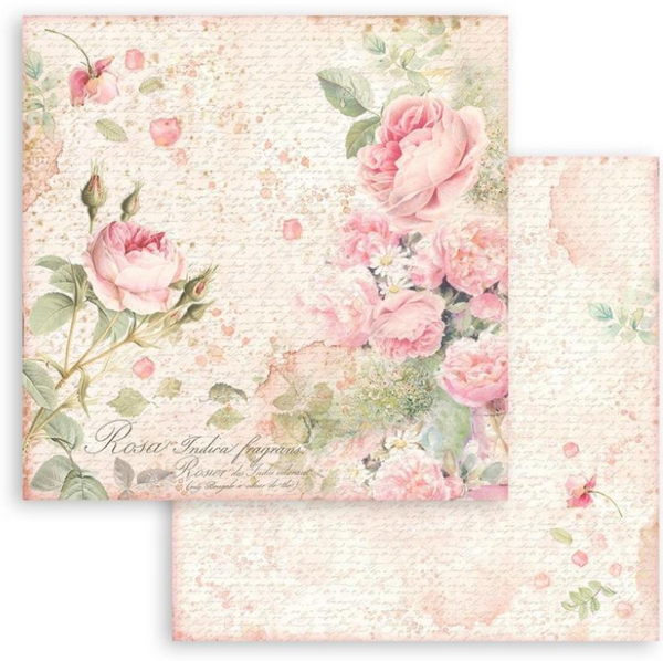 Stamperia 12x12 Scrapbooking Paper - Rose parfum parfumerie SBB905