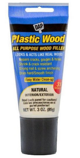 Plastic Wood Latex Squeeze Tube Wood Filler 3oz