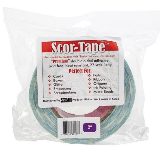 Scor-Tape - Double Sided Adhesive 2"  25m