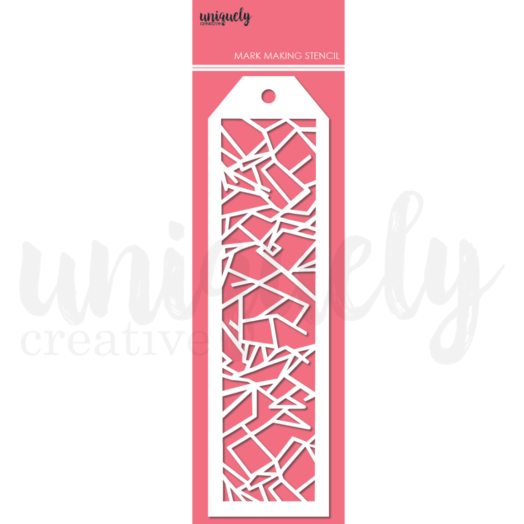 Shatter Mark UCMM1741 : Shatter Mark Making Stencil (Among the Gum Trees) – Craftables