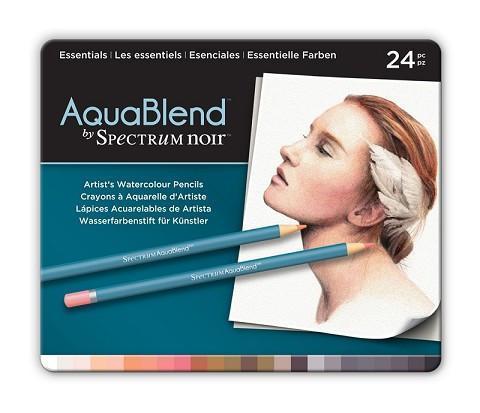 Spectrum Noir AquaBlend Pencils (24PC Tin) - Essentials