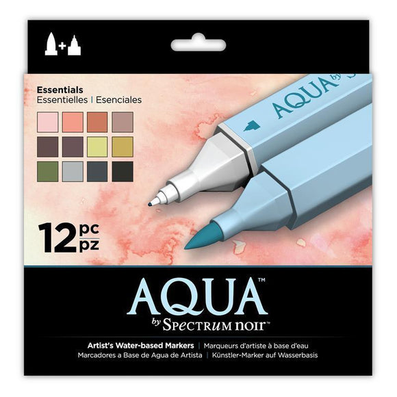 Spectrum Noir Aqua Markers (12PC) - Essentials