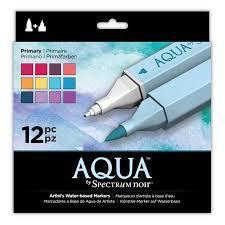 Spectrum Noir Aqua Markers (12PC) - Primary  ( NEW Package )