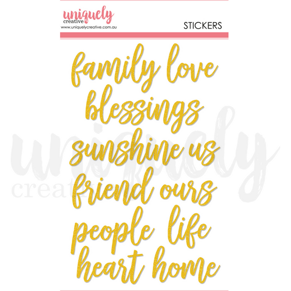 Title Stickers - Family - Merry & Magical (Uniquely Creative)