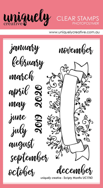 UC1743 : Scripty Months - 4x6