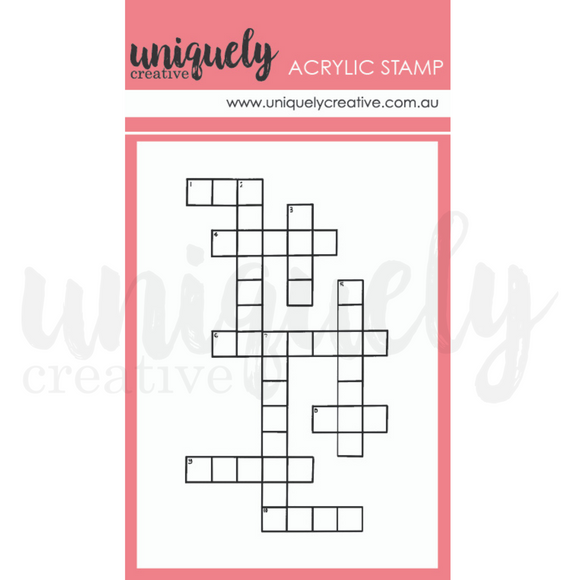 UC1826 - Crossword Mark making Mini Stamp -Choose your own Adventure (Uniquely Creative)