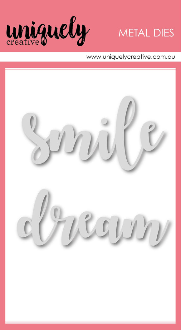 UCD1761 : Dream & Smile Scripty Words