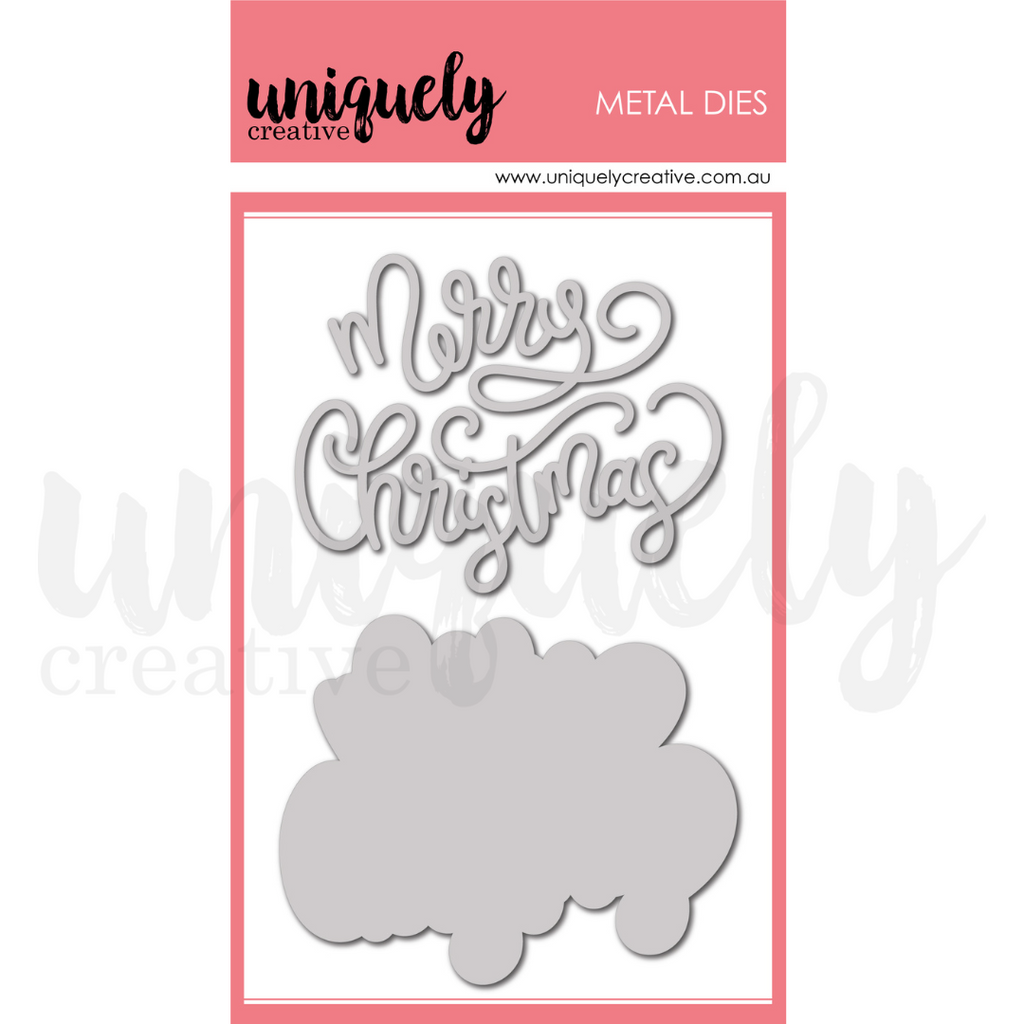 UCD2068 : Merry Christmas Modern Die (A Very Vintage Christmas)