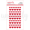 UCE1786 : Metal Stickers - Red Hearts