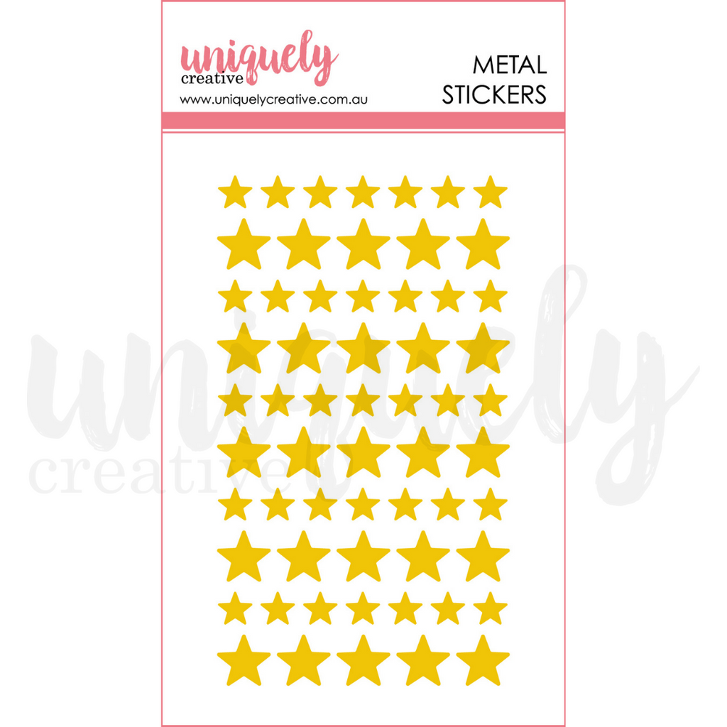 UCE1922 : Metal Stickers - Gold Stars